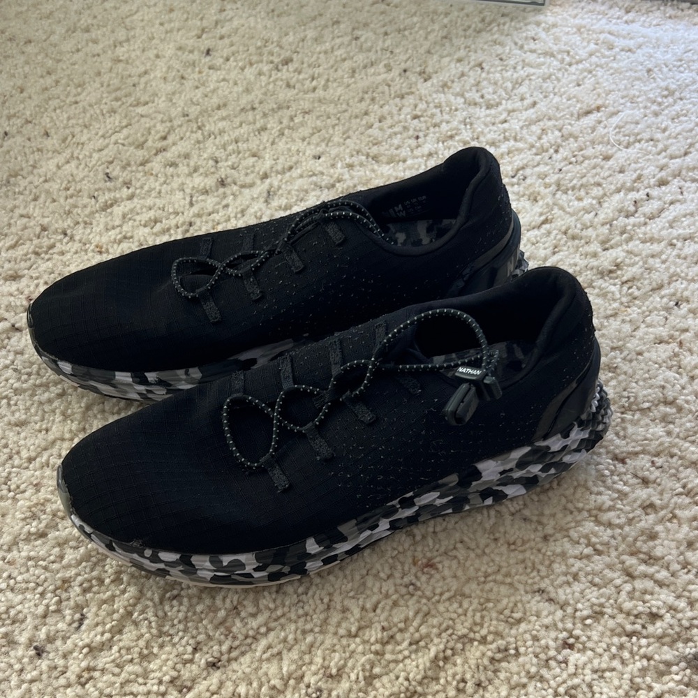 Nobull Black Athletic Sneakers with Patterned Sole